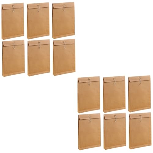 2 Sätze Geschäftsakteninhaber - Dokumententasche - Dokumentenmappe Organisator Aus Papier Kleiderverpackungsbeutel Briefumschläge Business- Brown 6 Stück * 2 NUOBESTY von NUOBESTY