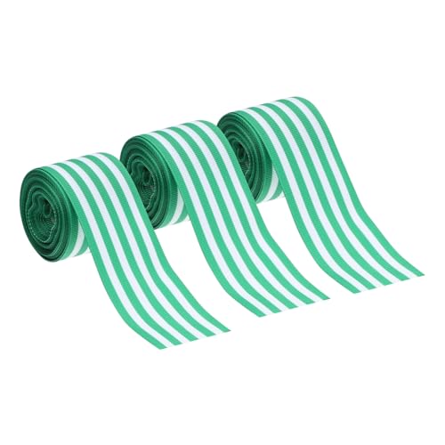 3 Sätze Grünes Gurtband Aus Polyester Bedrucktes Ripsband Einzigartiges Band St Patrick's Band Zum Verpacken Patrick's Day Drahtband Sackleinenband Patricks Green 3 Rollen * 3 NUOBESTY von NUOBESTY