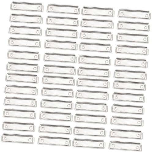 4 Sätze Briefpapier-clip Faltbar Zange Hängendes Klemmbrett Büro Clips Klemmbretter Papierständer Klemmbrett Mit Speicher Klemmbrett-hardware Planke Eisen Silver 15 Stück * 4 NUOBESTY von NUOBESTY