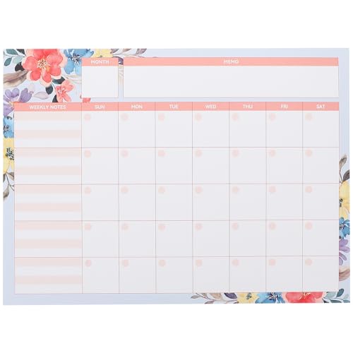 4 Stück Planer Zeitplan-notizblöcke Sidekick-notizblock Planblock Abreißen Tischkalender Led-noteboard Agenda-notizblock Whiteboard-kalender Notizbücher Schreibtisch Budget Papier NUOBESTY von NUOBESTY