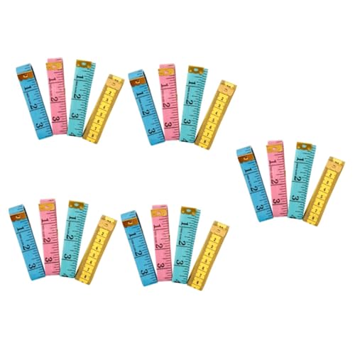 5 Sätze Nähband Besteck Messer Messband Handwerkzeug Nähwerkzeug Measurement Tape Leichte Maßbänder Körper Maßband Nützliches Maßband Altes Maßband Pvc-kunststoff 4 Stück * 5 NUOBESTY von NUOBESTY