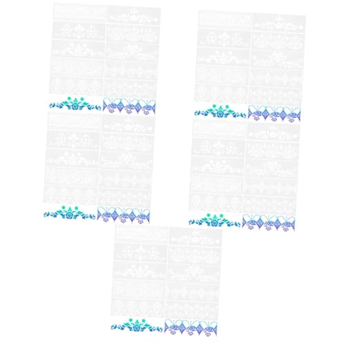 5 Sätze Retro-mustervorlage Malschablonen Für Wände Sprühschablone Blattschablone Schablonen Zum Basteln Wiederverwendbar Schablonen Zum Malen Wandschablonen Weiß Das Haustier NUOBESTY von NUOBESTY