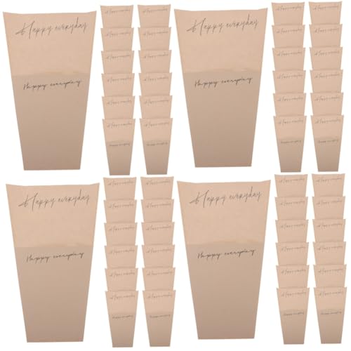 80 Stk Kraft-geschenkpapier Packpapier Durchsichtige Verpackungsbeutel Blumentüten Blumenstrauß-verpackungsbeutel Blumenverpackungsbeutel Strauß Verpackungsmaterial Kraftpapier NUOBESTY von NUOBESTY