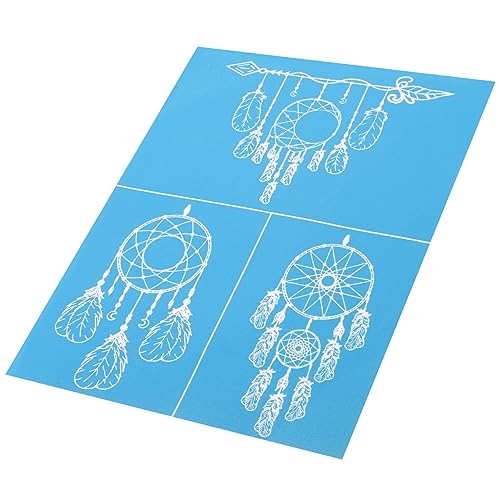 NUOBESTY 1 Blatt Siebdruck-vorlage Stoffmarker Schablonen Aus Schablonentinte Seidenschablonen Perlen-kit -wandschablone Große Buchstabenschablonen Markierungen Gittergewebe von NUOBESTY