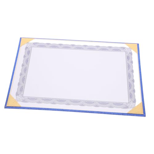 NUOBESTY 1 Blatt Urkundenbox ausbilderschein dokumentenmappe schnell hefter zeugnispapier aktenordner Brief weiße Papiertüten druckpapier dekoration Papier für Zertifikat Schulpreis Papier von NUOBESTY