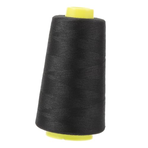 NUOBESTY 1 Nähgarn Nähen Stickgarn dicker Nähfaden Querfaden Stickspulen sewing accessories Polyesterfaden Nähfaden für Kleidung Nähfaden für Heimtextilien Polyesterdraht Nähmaschine Black von NUOBESTY