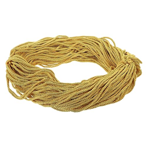 NUOBESTY 1 Rolle Abschluss-Ehrenseil Glückwunsch Doktorgrad band leis für den abschluss Prüfung Papier Kordel Quaste Dekoration geflochtene Schnüre Abschlussdekorationen Polyester Golden von NUOBESTY