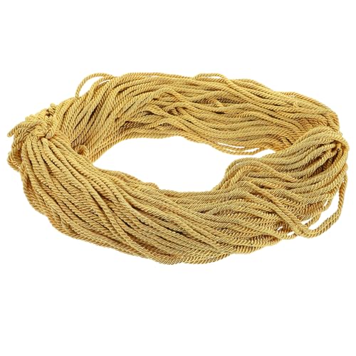 NUOBESTY 1 Rolle Abschluss-Ehrenseil ihn Kabel Planke Abschluss (m) Glückwunsch ihr Graduierungskordel Zubehör für die Abschlussfeier Quasten-Ehrenkordel für den Abschluss Polyester Golden von NUOBESTY