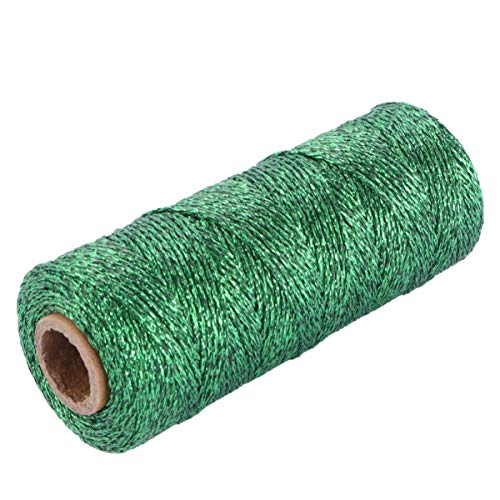 NUOBESTY 1 Rolle Baumwollseil Netz Faden Bindfäden Für Bastelarbeiten Kabel Haken Seil Ballengarn Perlen Schnur Aus Wildlederimitat Outdoor-seil Klare Reißverschlüsse Jute Green Stoff von NUOBESTY