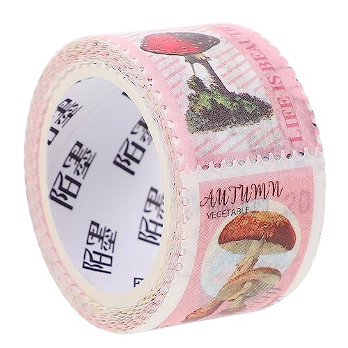 NUOBESTY 1 Rolle Briefmarken und Washi Tape Aufkleber ästhetisch Kalenderaufkleber Müll kratzen del personalisierter individuation Stempelaufkleber selber machen Briefmarkenaufkleber Papier von NUOBESTY