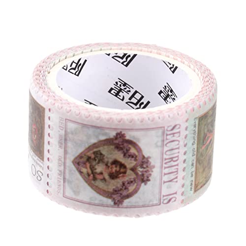 NUOBESTY 1 Rolle Briefmarken und Washi Tape Buchstabenaufkleber Schrott Bausatz Haustier Album scrapbooking sticker scrapbook stickers Tagebuchaufkleber Stempelaufkleber für Papier von NUOBESTY