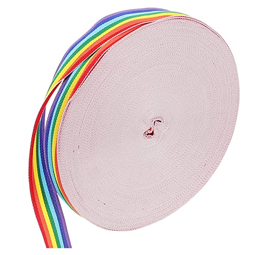 NUOBESTY 1 Rolle Buntes Regenbogenband Sackleinenband Neon Hochzeitsdeko kräuselband hochzeitsgeschenk Multifunktions-Geschenkband multifunktionales Blumenband Polyester Colorful von NUOBESTY