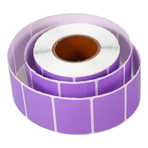 NUOBESTY 1 Rolle Farbiges Thermopapier Koala-aufkleberpapier Punktmarkierungen Kreis Klare Thermoetiketten Aufkleberdruckpapier Wasserfeste Aufkleber Versandetikett Portoetikett Violett von NUOBESTY