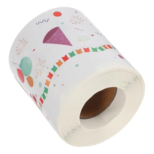 NUOBESTY 1 Rolle Funkeln Festival-grenzpapier Geschenkpapier Zum Geburtstag Punkte Rote Punktaufkleber Gewellt Tapeten Abziehen Und Aufkleben, Groß Aufkleber Aus Beschichtetem Papier Weiß von NUOBESTY