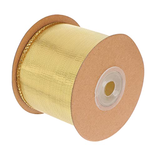 NUOBESTY 1 Rolle Helles Zwiebelgewebe Hochzeit Gold lila Partytaschen verdrahtet seidenband ribbon geschentüten festivalbänder metalldraht Geschenkband verpacken Fleckband metallische Linie von NUOBESTY