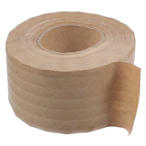 NUOBESTY 1 Rolle Klebeband für Verpackungskartons verpackungsmaterial packing tape paketband braunes Papierband dickes Klebeband Packband aus Papier Packband aus braunem Papier Kraftpapier von NUOBESTY