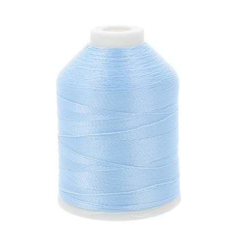 NUOBESTY 1 Rolle Leuchtendes Stickgarn Elastischer Faden Zum Nähen Häkelnadel Kreuzstich-stickgarn Weißer Faden Zubehör Bausätze Grünes Stickgarn Nadeln Stifte Polyester Blue von NUOBESTY