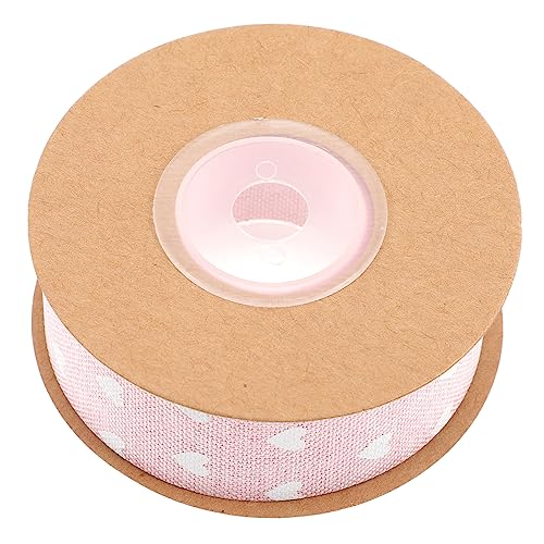 NUOBESTY 1 Rolle Liebesband Sackleinen Bänder Wickeln Wickelband Dekorationen Grünes Band Aufdecken Benutzerdefiniertes Band Schleifen Zum Verpacken Party Dekoratives Band Hanfimitat Rosa von NUOBESTY