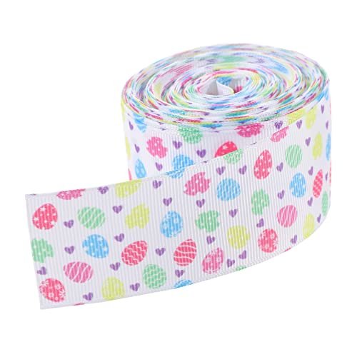 NUOBESTY 1 Rolle Osterband Bänder Haarband Satinband Künstliche Ranken mit Seide Randbereich Quaste ribbon bandfeile hochzeitsdeko bastelset Geschenkverpackungsband Banddekoration Polyester von NUOBESTY