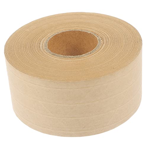 NUOBESTY 1 Rolle Papier Klebeband packing tape paketband Fixierklebeband hochleistungsklebeband Bastelklebeband schwer Spender Magnetband doppelt Beleg Malerband Kartonverpackungsband Khaki von NUOBESTY