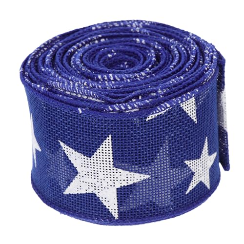 NUOBESTY 1 Rolle Pentagrammband geschenkband haar tapes Kleidungsband hochzeitsdeko Urlaubsdekoration Klebstoff Geschenkpapier zum Geburtstag Rot Band für DIY dekoratives Band Polyester von NUOBESTY