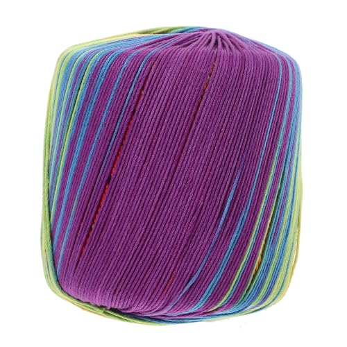 NUOBESTY 1 Rolle Saftiger Spitzenfaden bequem Kreuzstichfaden Kettfaden gehäkelter Baumwollfaden Seide shawl sweater blanket Baumwollgarn Decke Häkelgarn gehäkelte Baumwolllinie Strickgarn von NUOBESTY