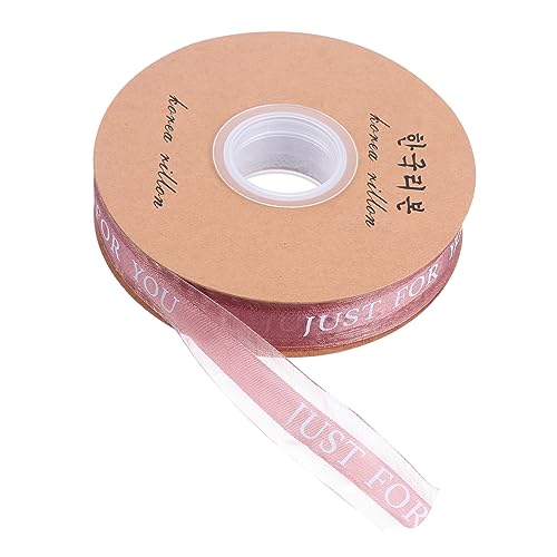 NUOBESTY 1 Rolle Schleife Sackleinenband Doppelt Verpackungsband Dekoration Bänder Schrägband Rot Heißes Band Streifen Bastelschnur Gestreiftes Band Weißes Band Strasssteine Bogen Polyester von NUOBESTY