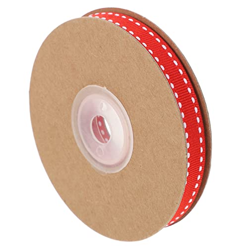 NUOBESTY 1 Rolle Schleife ästhetisch Kuchen Sackleinen und Spitzenband für Wand seidenband ribbon schienbeinschoner tape haarclip dekorative DIY-Bänder Geschenkverpackungsband Polyester rot von NUOBESTY