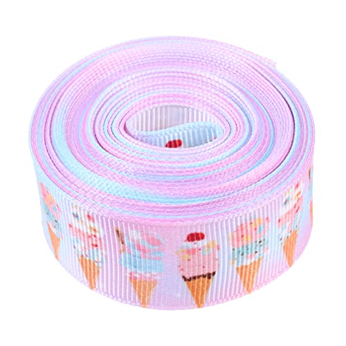 NUOBESTY 1 Rolle Schleife ribbon ripsband lody Geschenkband für Bouquets eiscreme Bänder zum Verpacken Neon lustige Süßigkeiten Stand Weihnachtsbänder Polyesterband Geschenkverpackungsband von NUOBESTY