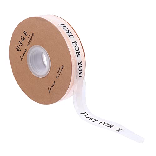 NUOBESTY 1 Rolle Schleife seidenband ribbon haar tapes Schmuckband geschenksband verdrahtetes Band Voreingenommenheit Streifen Rot hochzeitsdeko Haarbänder Gazeband selber machen Polyester von NUOBESTY