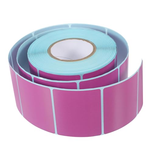 NUOBESTY 1 Rolle Thermopapier Selbstklebende Adressetiketten Express-etiketten Thermoetiketten​r Klebrige Thermoetiketten Selbstklebendes Etikett Aufkleberpapier Klebeetikett Violett von NUOBESTY