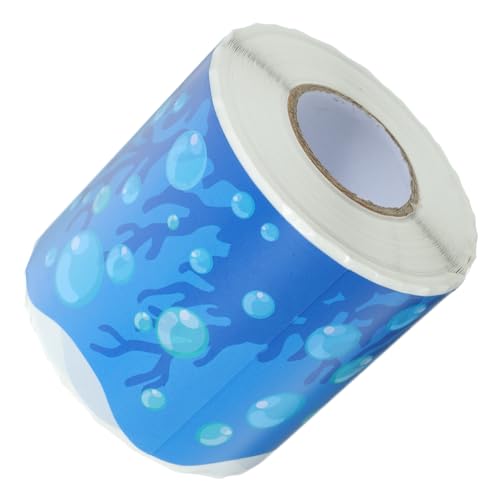 NUOBESTY 1 Rolle Unterwasser-grenzaufkleber Wand Dekoration Pinnwand-grenze Cartoon Pinnwand Grenze Diy-tafelaufkleber Festival-accessoires Grenzpapier Anzeige Planke Blue Pvc Selbstklebend von NUOBESTY