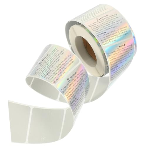 NUOBESTY 1 Rolle Warnaufkleber Etikett Schmelzer Kerzenwachs Wachs schmilzt the office sticker stickers Sicherheitsaufkleber für Kerzenglas Aufkleber machen Laserpapier Colorful von NUOBESTY