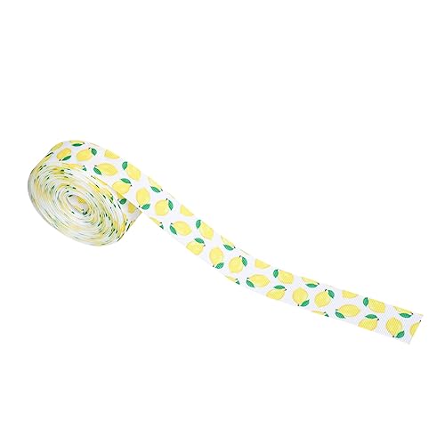 NUOBESTY 1 Rolle geripptes Band Wickelband blaues Band Schleife Samtband trimmen seidenband ribbon bandalette Geschenkverpackungsband Geschenkbänder ein Verpackungsband Polyester Yellow von NUOBESTY