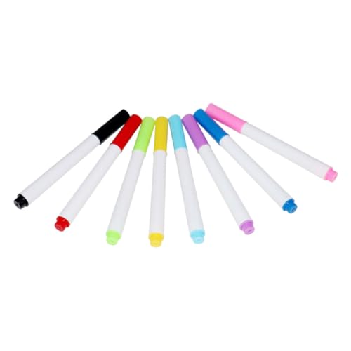 NUOBESTY 1 Satz 1 Satz Löschbare Whiteboard Marker Löschbarer Stift Trocken Abwischbare Klassenzimmer Stifte Kleine Trocken Abwischbare Marker Schreibzubehör Tragbare Whiteboard 8 Stück von NUOBESTY