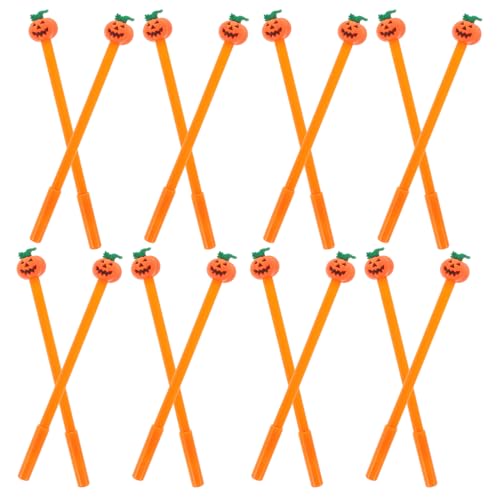 NUOBESTY 1 Satz 1 Set Halloween Kürbis Gelstift Tintenstifte Farbstifte Kürbis Roller Schwarze Kugelschreiber Halloween Bleistifte Textmarker Gelpinsel Studenten 30 Stück von NUOBESTY