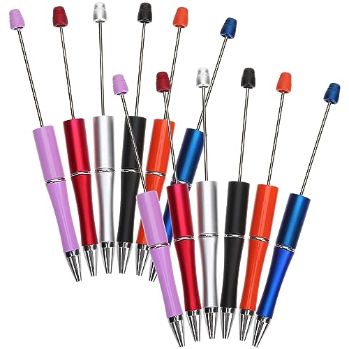 NUOBESTY 1 Satz 1 Set Perlenstift Kugelschreiber Kits Feiner Stift Zappelstift Flair Stifte Tintenstifte Einziehbare Gadgets Markierstifte Journal Spitzenbuchstaben 12 Stück von NUOBESTY