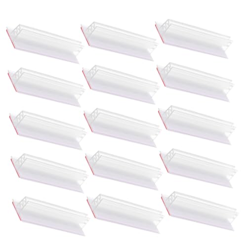 NUOBESTY 1 Satz Anzeigenordner Etikettenclip Etikettenhalter Türschilder Schilder Für Türgriffe Signaturstift Kugelschreiber Fotokarte Schilder Nicht Stören Pad-ablage Pvc Transparent 15st von NUOBESTY