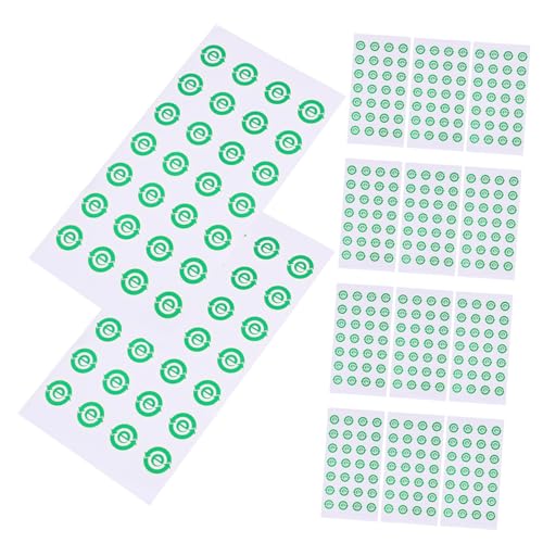 NUOBESTY 1 Satz Aufkleber Recyceln Selbstklebende Aufkleber Elektronischer Recyclingaufkleber Recycling-aufkleber E-aufkleber-etiketten Etiketten Recyceln Green Papier 500 Stück von NUOBESTY