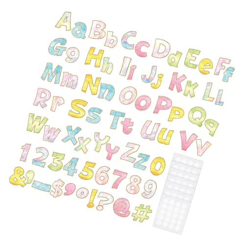 NUOBESTY 1 Satz Brief-Pinnwandpapier letter paper bürodeko letter stickers alphabet poster buchstaben poster Planke Aufkleber Schule Buchstaben Papier Briefe ans Schwarzes Brett von NUOBESTY