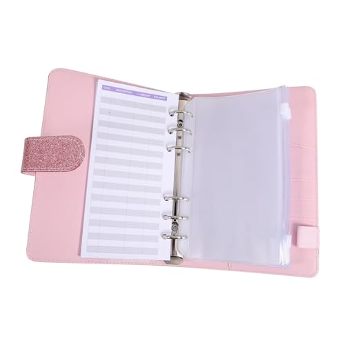 NUOBESTY 1 Satz Budgetordner Geldumschlag Binder Schubladen-Organizer Geld Organizer Notizbuch Geldmanagement Notizbuch Haushaltsbuch mit Geldumschlägen Sparbuch mit Geldumschlägen PVC von NUOBESTY