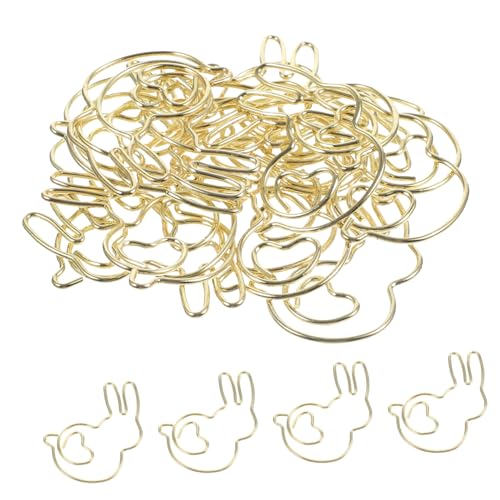 NUOBESTY 1 Satz Büroklammer Bulldoggenklammern Klein Panel-clips Wandclips Schnappen Verschlüsse Geldumschläge Umschlag Papierklemmen Bürobedarf Schreibtischzubehör Metall Golden 20st von NUOBESTY