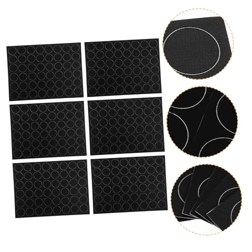 NUOBESTY 1 Satz Dekorativer Aufnäher Mit Polka Dots Scheckheft Aufkleber Rund Runde Aufkleber Kleidungsaufkleber Sticker Für Kleidung Nylon-wäscheunterlagen Kleidung Diy-patch Black 6 Blatt von NUOBESTY