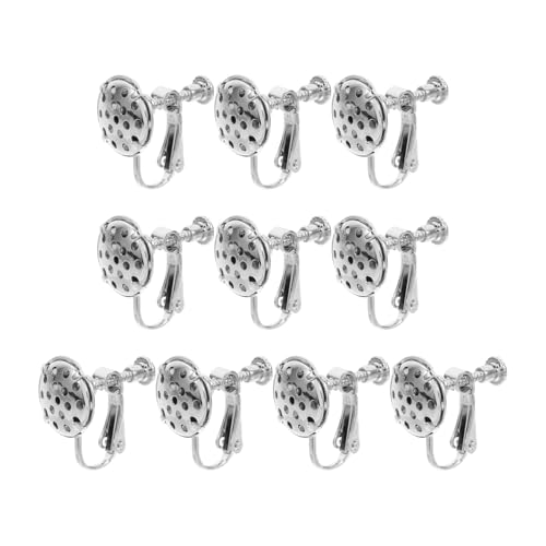 NUOBESTY 1 Satz Duschkopf-ohrringe Diy Handgefertigte Ohrhaken Diy-zubehör Für Ohrringe Ohrringteile Ohrringe Machen Haken Diy Haken Für Ohrring Schmuckzubehör Silver Metall 10st von NUOBESTY