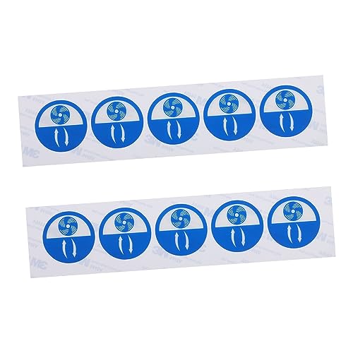 NUOBESTY 1 Satz Entlüftungswarnaufkleber Ventilation Warning Sticker Equipment Vent Direction Indicator Fliehen Feuerlöscher Aufkleber Sicherheitsaufkleber Für Maschinenentlüftung Blue 10st von NUOBESTY