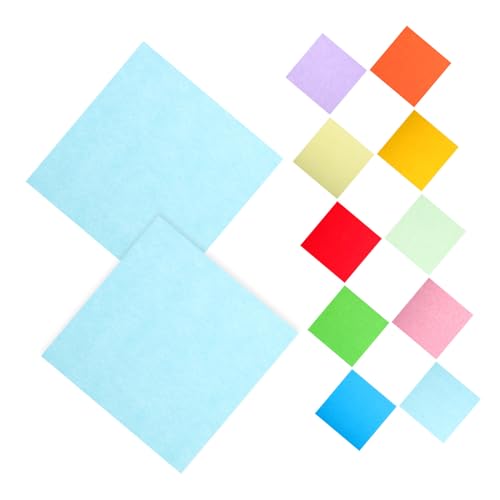 NUOBESTY 1 Satz Farbiger Karton Kartonpapier DIY Papier Origami Kit 100 Blatt von NUOBESTY