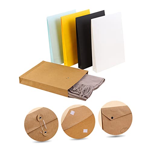 NUOBESTY 1 Satz Geschäftsakteninhaber - Dokumententasche - Dokumentenmappe Papier-organizer-ordner Dokumententräger Briefumschläge Organisator Aus Papier Dokumenten-tragetasche Brown 6st von NUOBESTY