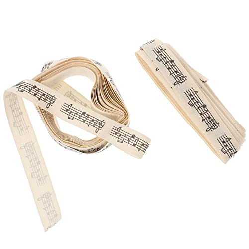 NUOBESTY 1 Satz Geschenkverpackungsband Ornamentband Party-geschenkgürtel Elegantes Band Wickelband Party Decoration Party Dekoration -dekorbänder Geschenkbänder Baumwolle Beige 2st von NUOBESTY