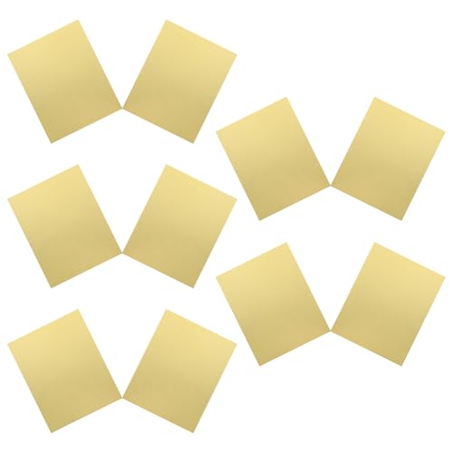 NUOBESTY 1 Satz Goldener Einseitiger Karton Origami-faltpapier Silber Schimmerndes Papier Scrapbooking-papier Papier Für Einladungen Leeres Blatt Kopierpapier Kartenvorrat 275g Papier 10st von NUOBESTY