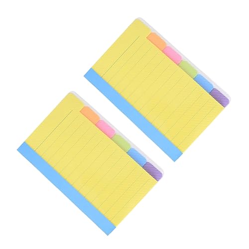 NUOBESTY 1 Satz Haftnotizbuch Sticky Notes Book Selbstklebende Notizzettel Notizbuch Mit Klebezetteln Planer Haftnotizen Selbstklebende Notizblöcke Schulbedarf Schulheft Papier 2st von NUOBESTY